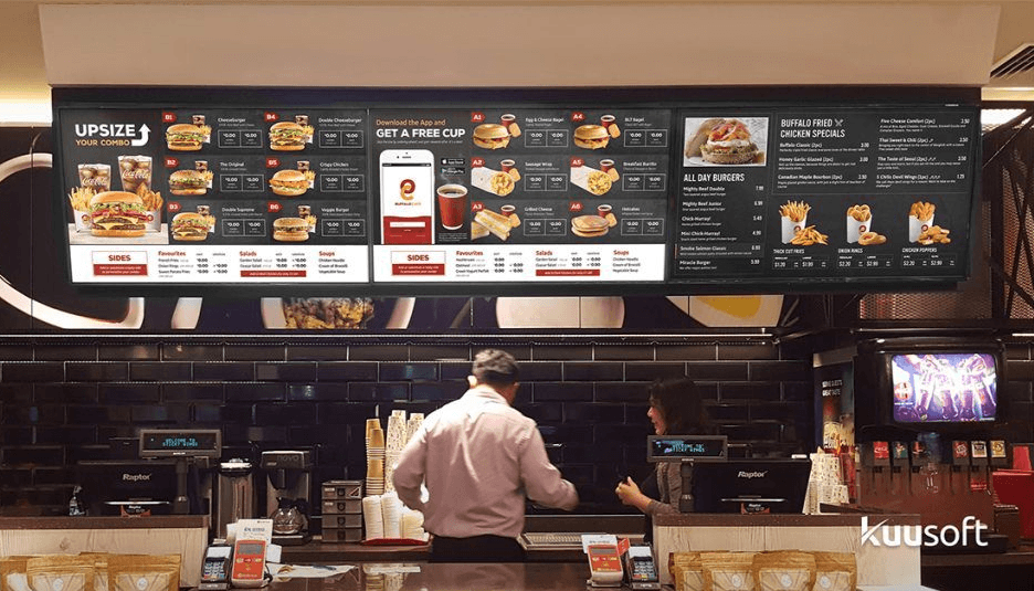 Beans Can signage next to the serving line
